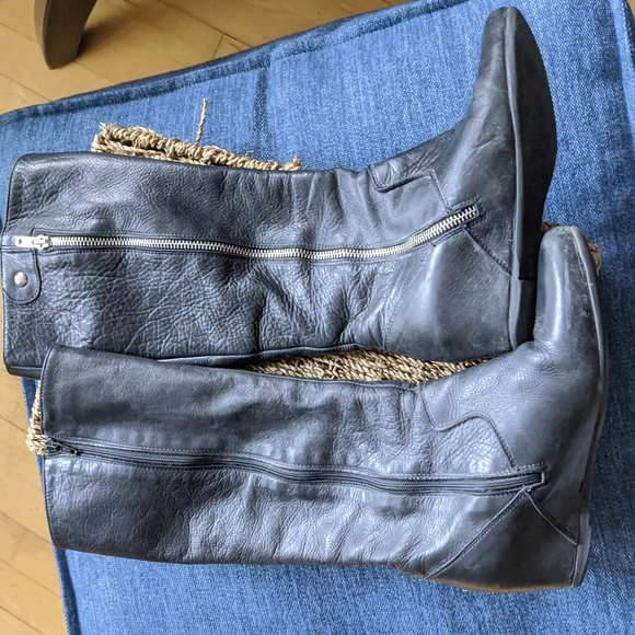 Aldo leather wedge boots - Picture 7 of 8